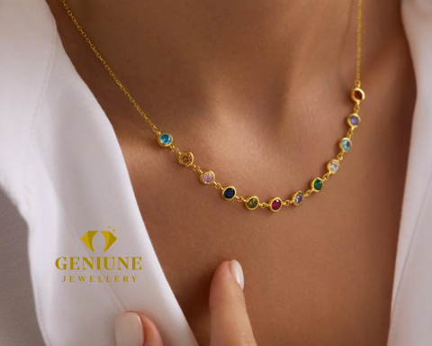 Family Birthstone Necklace